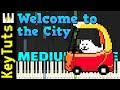 Welcome to the City from Deltarune Chapter 2 - Medium Mode [Piano Tutorial] (Synthesia)