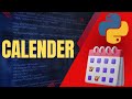 Python GUI tutorial: Learn how to create a Calendar in minutes! || Python Project