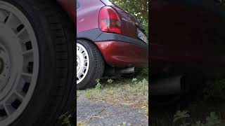 Opel Corsa B 1.5TD Startup Straight Pipe Isuzu X15DT Sound