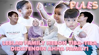 PULES : AHHA FAMILY JENGUKIN ADIK LESHIA!!! ABANG L SENENG BANGET KETEMU AMEENA!!