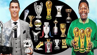 Cristiano Ronaldo Vs Pele All Awards & Trophies
