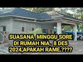 SITUASI RUMAH NIA KURNIA SARI SORE HARI,MINGGU 8 DES 2024,APAKAH RAME,PERKEMBANGAN RUMAH NIA TERKINI