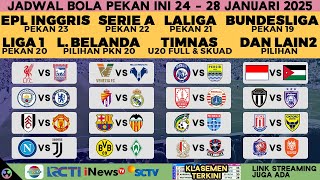 Jadwal Bola Malam Ini Live TV 2025 - Liga Europa SCTV, Liga Inggris, Liga 1, Serie A, Timnas U 20