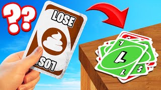 Playing UNO With The WORST CARDS In The WORLD! (Fail)