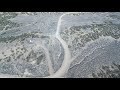 2 gilsonite vertical mining ditch at rainbow utah drone video