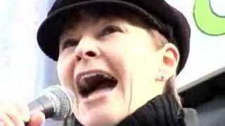 Caroline Lucas MEP Troops Out No Trident Demo 24/02/2007