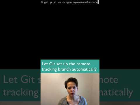 How to set up remote tracking branch automatically in Git #shorts