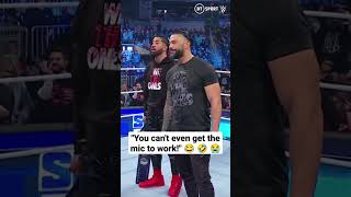 Roman Reigns is pure comedy gold! 😂 #WWE #RomanReigns #SmackDown #Shorts