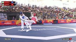 201 M-80kg R-32 RAFALOVICH Nikita UZB 🔵 vs 🔴 TAGHIZADE Aykhan AZE I Rome 2022 World Taekwondo GP