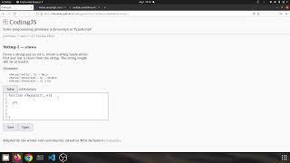 String 1 nTwice Javascript solution