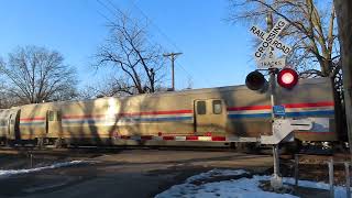 (Amtrak/WCH M Bell Fixed) Vermont Ave railroad crossing in Independence, MO