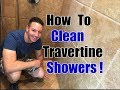 How To Clean Travertine Showers | Cleaning Transformation