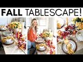 BUDGET FRIENDLY TABLE SETTING IDEAS || FALL TABLESCAPE