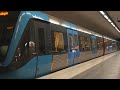 Sweden, Stockholm, subway ride from Zinkensdamm to Hornstull