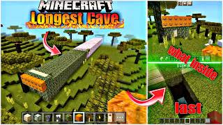 I found a LONGEST CAVE in minecraft ! what's INSIDE the LONGEST CAVE ?