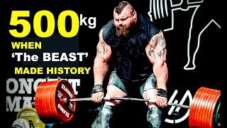 WORLD RECORD | Eddie Hall: The 500kg Deadlift World Record set at Giants live 2016