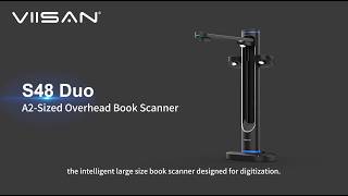 VIISAN S48 Duo A2 Book Scanner for Library Digitization, Archives & OCR