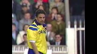 Roberto Baggio vs PSG | 1993 UEFA Cup SFs 2nd Leg | 1 Goal | All Touches & Actions