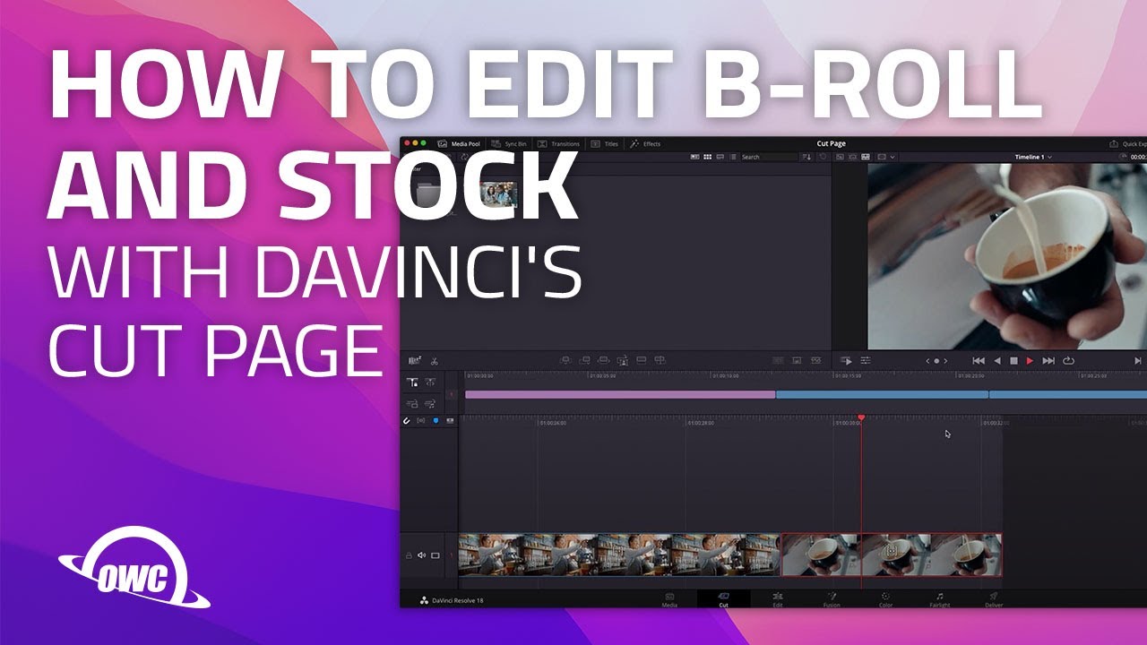 How To Edit B-Roll And Stock With Davinci's Cut Page - YouTube