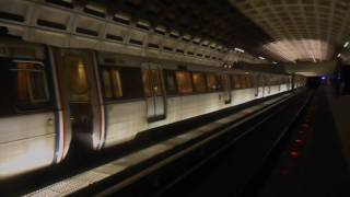 DC Metro (WMATA): Wiehle-Reston bound Silver Line train at Ballston-MU