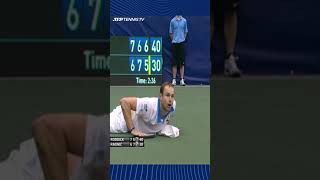 Andy Roddick Insane Dive To Win A Title! #Shorts