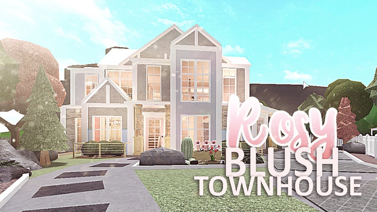 Rosy Blush Town House Bloxburg Youtube