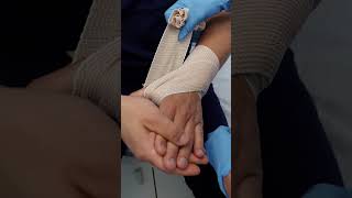 Let's wrap Nurse Mike with an elastic bandage! #nurse #nursing #clinicalskills #healthcare