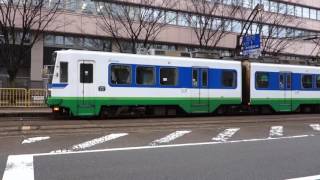 市役所前　スイッチバック　福井鉄道