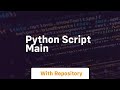 python script main