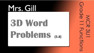 3D Trig Problems Explain Everything (MCR3U: 5.8)