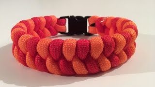 Paracord Nederlands, Fishtail armband, 2 kleuren