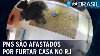 PM afasta policiais que foram flagrados furtando casa no RJ | SBT Brasil (11/02/22)