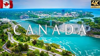 VOLANDO SOBRE CANADA 4K | Increíble paisaje natural hermoso con música relajante | VÍDEO 4K UHD