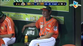 20130630 CPBL 象 VS 獅 6上 簡富智內野安打