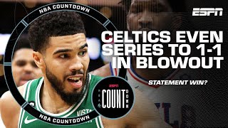 Was the Celtics' blowout a STATEMENT win⁉ Stephen A. & Michael Wilbon debate | NBA Countdown