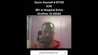Prison Pen Pal - Darin Pannell # 97729