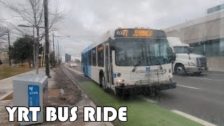 77 YRT Bus Ride From Vaughan Metropolitan Centre Station To Yonge \u0026 Steeles