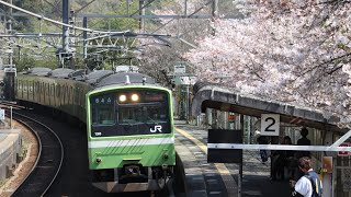 ［来年見れない！］201系ND612編成　普通JR難波行き　河内堅上駅発車