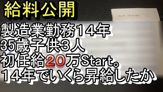 【給料明細公開】製造業工場勤務１４年、手取りでいくら貰えるのか公開2021年６月