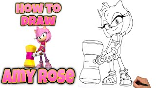 How To Draw AMY ROSE | SONIC BOOM #amyrose #sonicboom #drawing #sonicandamy