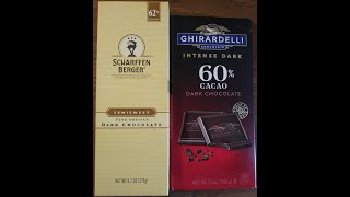 The Great Chocolate Elimination Competition #30 - Ghirardelli 60% vs Scharffen Berger 62%