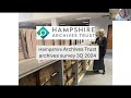 Presentation on Hampshire Archives Trust survey 17 October 2024