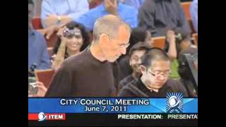 Steve Jobs Cupertino City Council