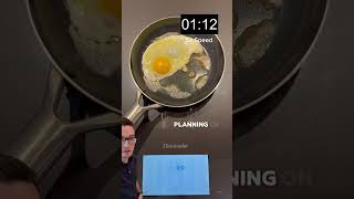 How fast can an induction cooktop cook an egg? #inductioncooktop #eggchallenge