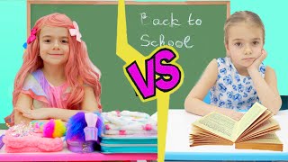 Anabella wants to be like Barbie, or how to make DIY School Supplies! Back to School stories.