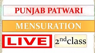 Punjab Patwari | Mensuration I Class - 2 | By Jatin Sir