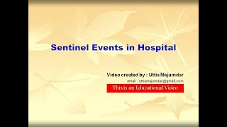 Sentinel Events in Hospital