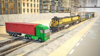 Freight Train DLC vs Trucks | Teardown