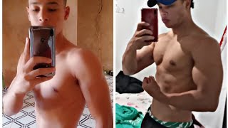 Antes e depois da musculação, Evolução Natural De 48 Kg pra 72 Kg🔥🔥