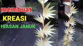 DIY membuat kreasi hiasan dari daun kelapa